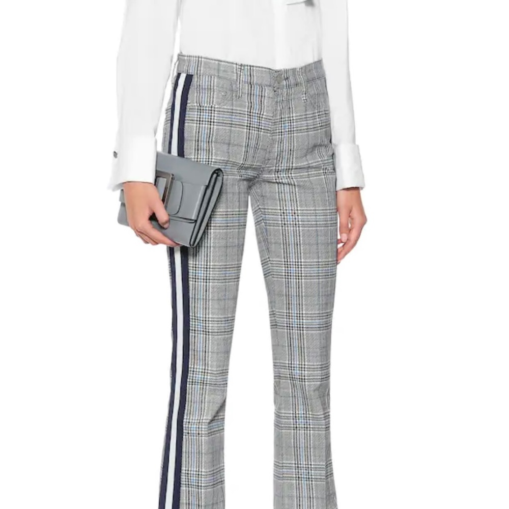 Mother Jeans -NWT Plaid Straight Leg Pants
